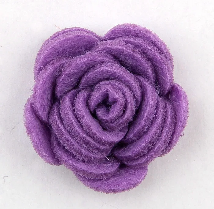 Nishine 30 шт./лот 1," мини-фетровый цветок розы для детей повязка на голову с плоской спинкой сделай сам материал для изготовления одежды аксессуары
