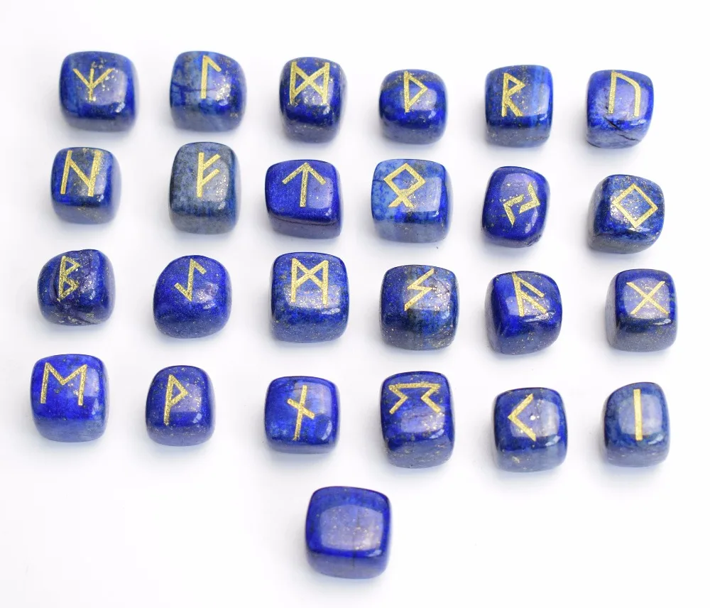 Lapis Lazuli Rune Stones (5)