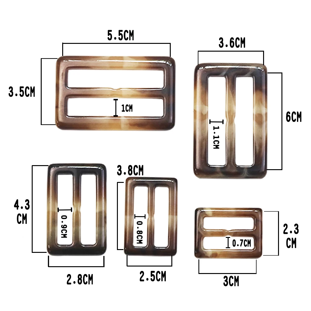 25/30/35/45/50 мм пряжки для одежды шарф настроить пряжку футболка Garment Accessories узел Tri-скользит провод штамповки ремень