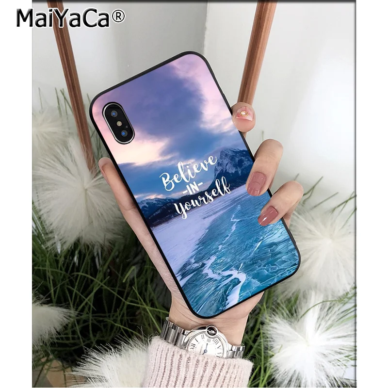 MaiYaCa дорожный горный пляж цитаты ТПУ Мягкий силиконовый чехол для телефона чехол для Apple iPhone 8 7 6 6S Plus X XS MAX 5 5S SE XR - Цвет: A9