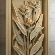 Стены decoraion фрезерный станок с ЧПУ рельефная модель STL формат 3D модель artcam type3 CNC гравировка M200