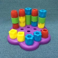 Детские развивающие игрушки Радужный рукав 1-2-3 лет ребенок Jenga stacks детская игра балансировки рук