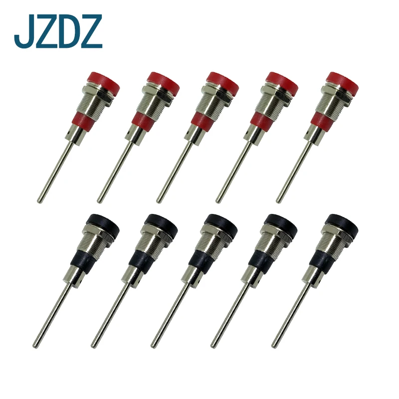 

JZDZ J.40013 10PCS High quality free welding type banana socket end needle type 4mm banana socket, 4mm panel socket, female plug