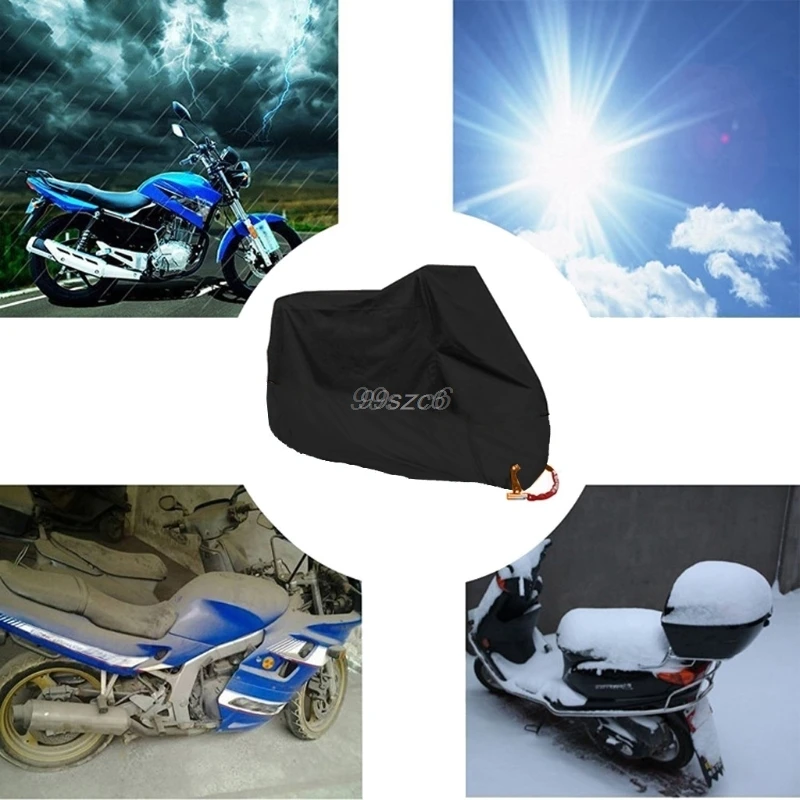 Impermeable al aire libre moto UV Protector lluvia polvo bicicleta motocicleta cubierta L/XL/2XL nuevo DropShip