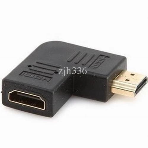 HDMI-порт правый угол экономии M/F адаптер вертикальный плоский левый 90 градусов #