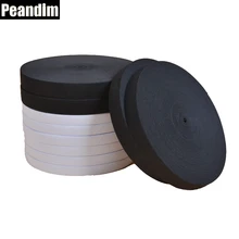 PEANDIM 1,5 см ширина 30 метров DIY швейная эластичная лента эластичная трикотажная лента черный белый цвет на выбор