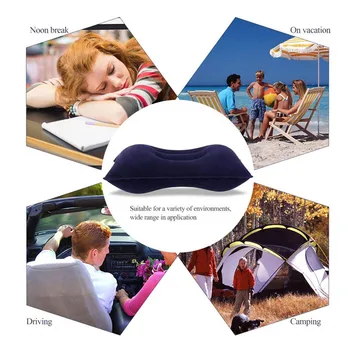 

Portable Travel Pillows Inflatable Cushions Neck Rest Support Camping Flight Safety & Survival Z0810