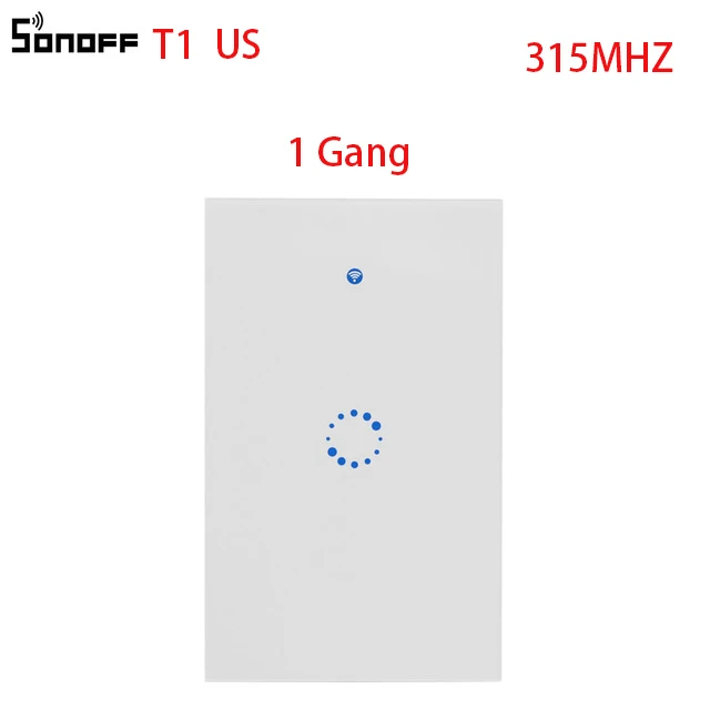 ITEAD Sonoff T1 ЕС Великобритания США Смарт Wi-Fi APP/Touch Управление настенный выключатель света 1/2/3 Gang 86 Тип стены сенсорный выключатель Умный дом - Комплект: T1 US  1C