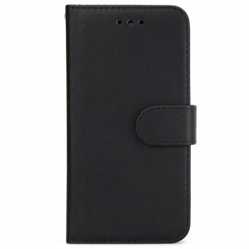 2 в 1 Магнитный съемный кожаный чехол-бумажник для iPhone 11Pro XS Max XR 7 8 Plus чехол для телефона магнит съемный ультра тонкий чехол - Цвет: Black