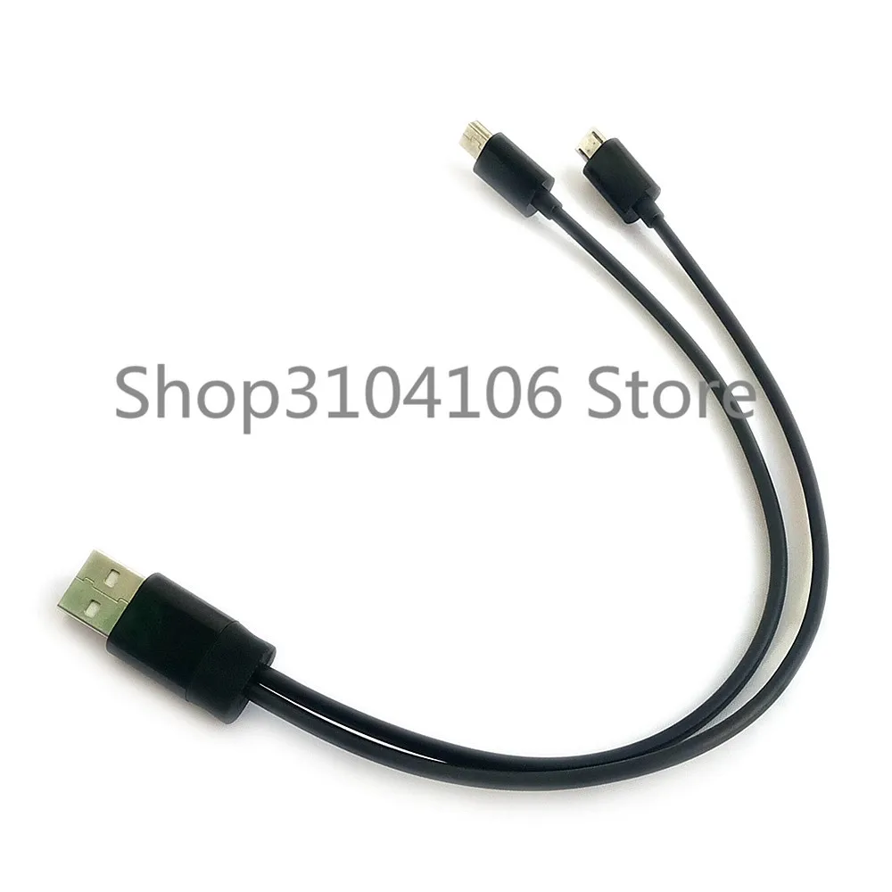 USB 2 в 1 usb-кабель с вилкой Mini-USB мини-usb и micro USB 2,0 с эффектом приближения c зарядкой Micro-usb 5 pin разъем Y кабель для зарядки и синхронизации данных 25 см