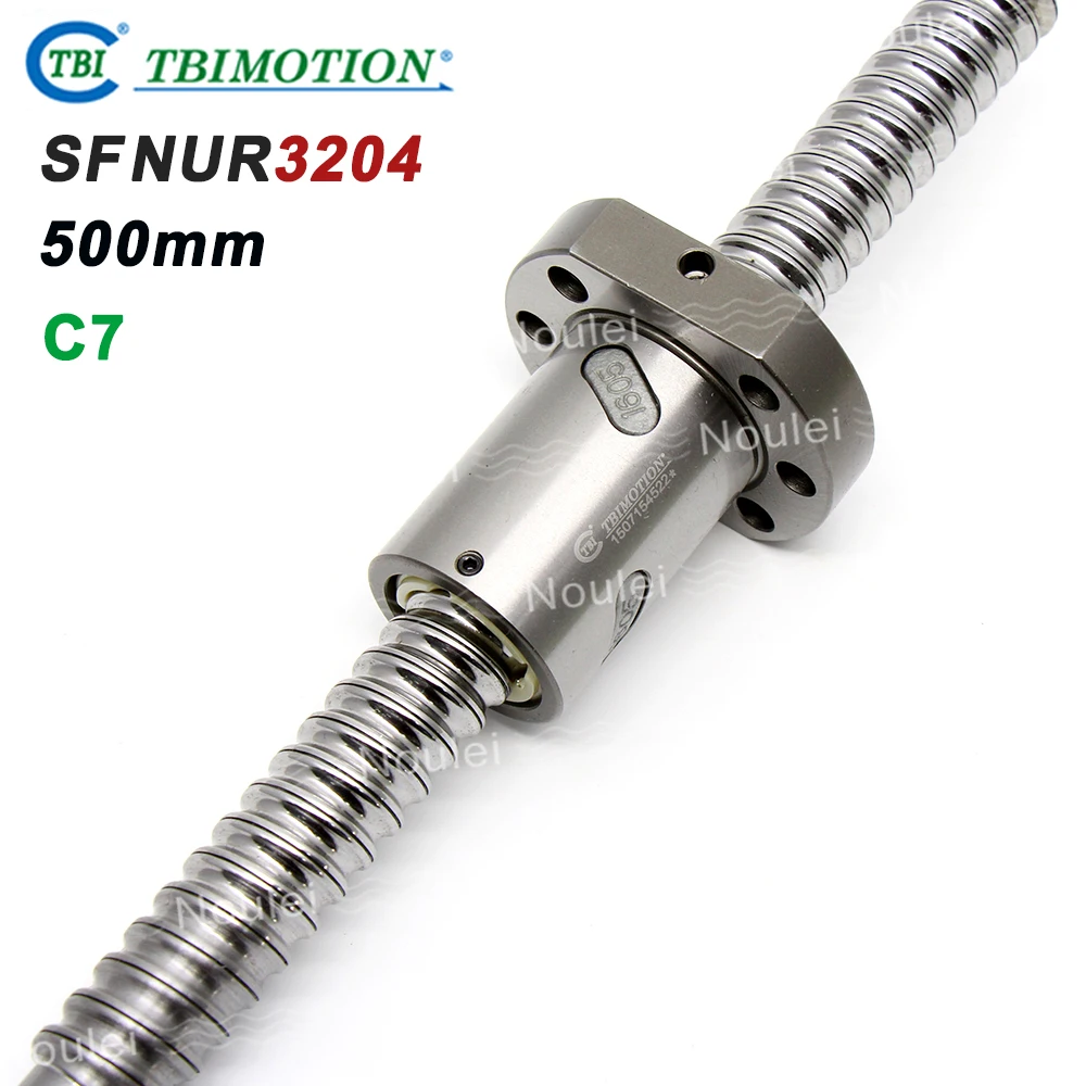 

TBI SFU 3204 Rolled Ball screw C7 500mm with Ballnut SFNUR3204 For CNC Machine