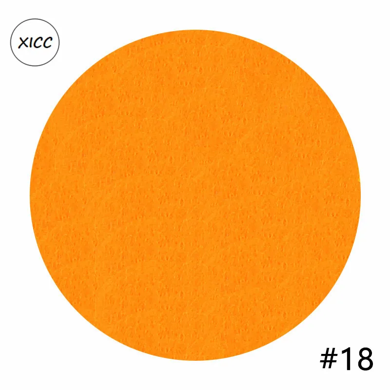 XICC 1 мм ручной работы Нетканые войлочные самодельные тканевые цветы ремесло красочные игрушки куклы полиэфирный иглопробивной швейный материал украшение дома - Цвет: 18