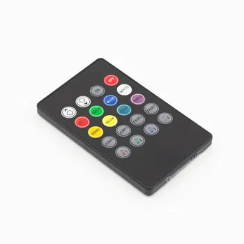 

Free Shipping Black 20key Music IR LED Controller Remote Sound Sensor For 3528 5050 RGB LED Strip