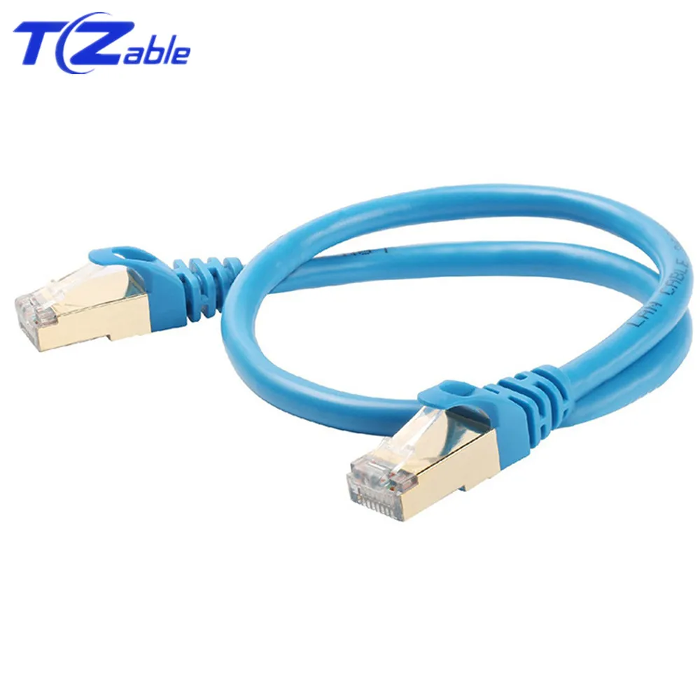 

RJ45 Network Cable Cat7 Shield Ethernet Cable Adapter 10Gbps 600MHz Twisted pair Wire For Router Computer Internet Cable 5m 10m