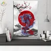 Tattoo Fish Japan Art Print Posters and Prints Scroll Painting Canvas Art Modern Wall Poster Frame Painting Home Decoration ► Photo 3/6