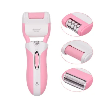 

3 in 1 Electric Lady Epilator Women Face Full Body Hair Removal Shaver Razor Foot Callus Remover Bikini Legs Underarm Cordless35