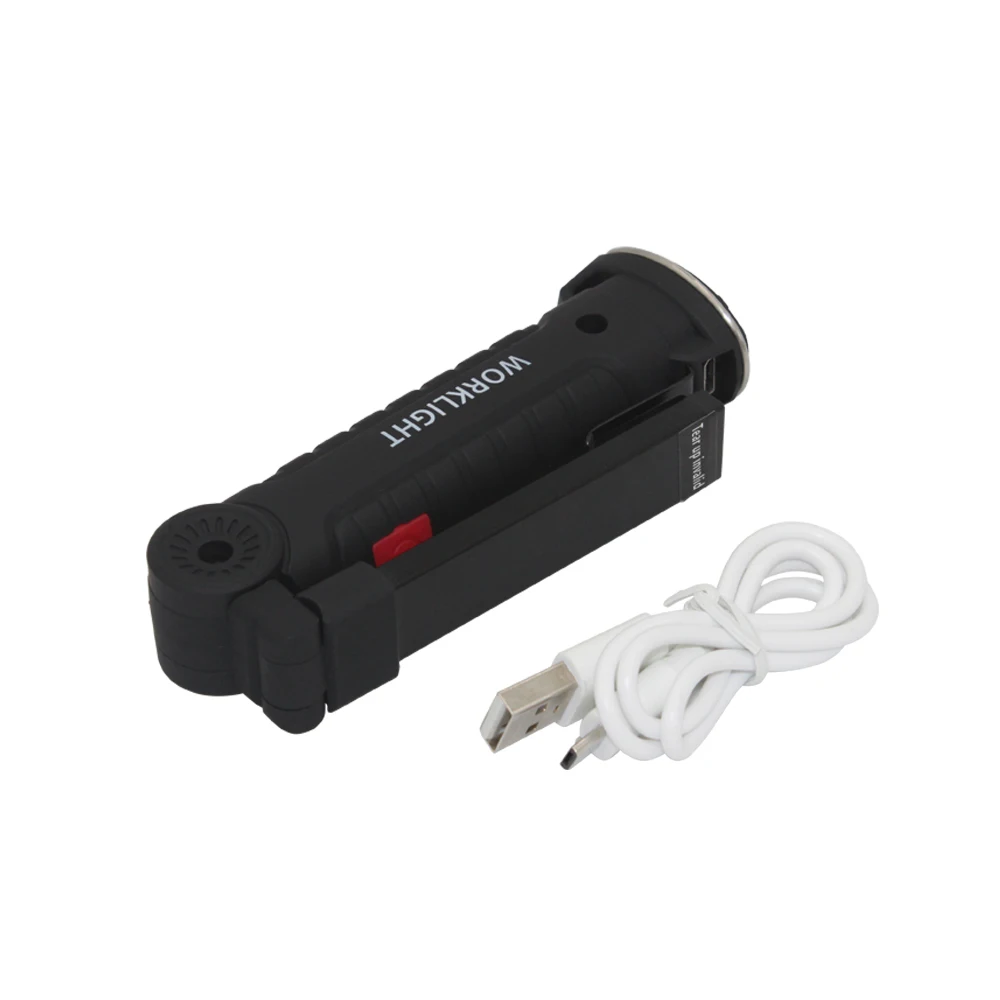 

Night COB Flashlight Foldable Work Light LED Torch USB Rechargeable lanterna Emergency Lighting with Magnetic Base + Hook