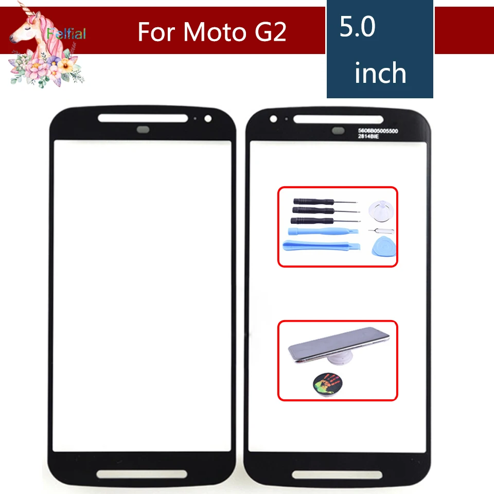 

10pcs/lot For Motorola Moto G2 G+1 XT1063 XT1069 XT1068 Touch Screen Front Outer Glass Panel Lens NO LCD Display Digitizer