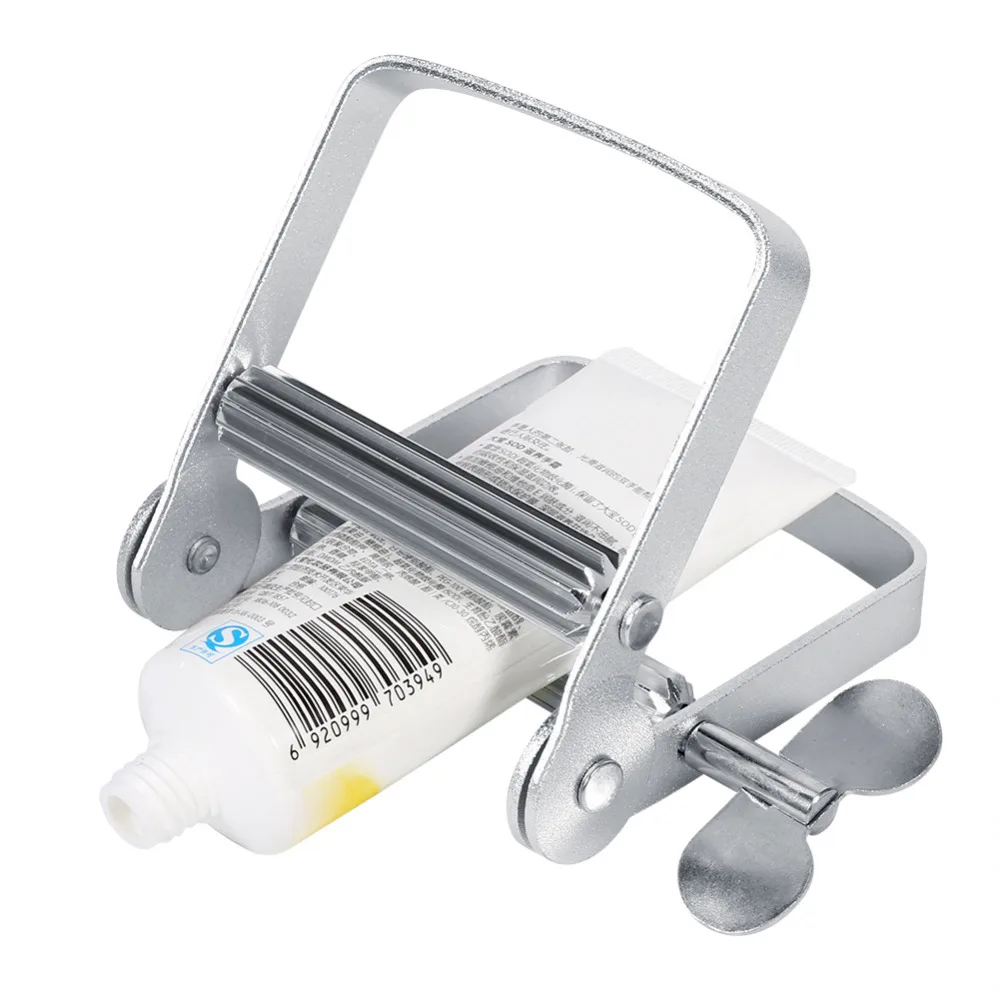 

1pcs Tube Squeezer Toothpaste Dispenser Aluminum Tube Squeezer Dispenser Tool Squeezing Hand Cream Toothpaste Hair Dyes Unguent