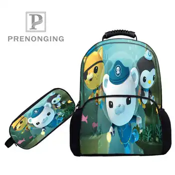 

Custom 17inch Octonauts-Gup- Backpacks Pen Bags 3D Printing School Women Men Travel Bags Boys Girls Book Computers Bag#1031-3-74
