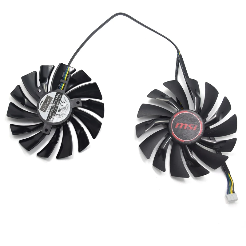 95 мм PLD10010S12HH DC12V 4PIN охлаждающий вентилятор GPU для MSI Radeon R9 380 Броня 2X R9 390X/R9 390 игровой GTX 1060 графическая карта вентилятор