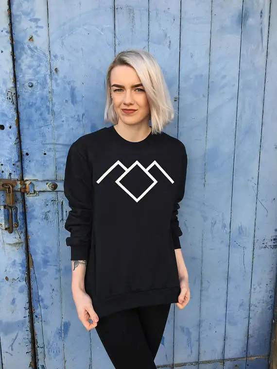 

Twin Peak Tumblr Sweatshirt Women girl Fashion Casual Cotton graphic Sweatshirts Long Sleeve crewneck pullovers Top Jumper hoody