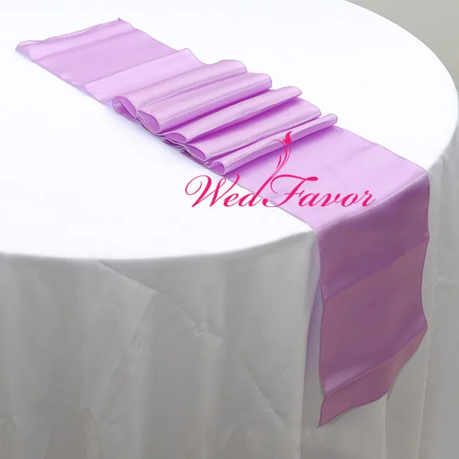 WedFavor 20 шт. 30x275 см атласные настольные дорожки ленты для приема для свадьбы, отеля, банкета, вечерние украшения для мероприятий