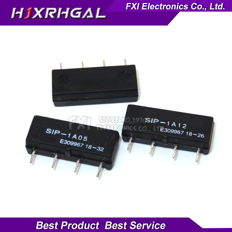 

5PCS SIP-1A05 SIP-1A12 5V/12V Relay Reed Switch Relay For PAN CHANG Relay 4PIN