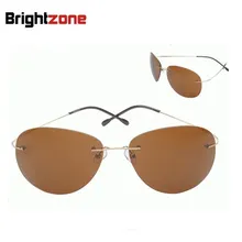 9 цветов, оправа без оправы, без винта, титановые гибкие поляризованные солнцезащитные очки, солнцезащитные очки, Eyecare S2014