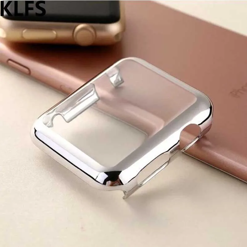 KLFS PC чехол для Apple Watch 4 band 44 мм 40 42 38 iwatch4 3 2 1 защитная рамка экрана Защитная крышка