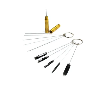 

Spray Gun Nozzle Cleaning Brush 11pcs Repair Tool Kit Needle Brush Set for Airbrush Spray Gun Tattoo Equipment