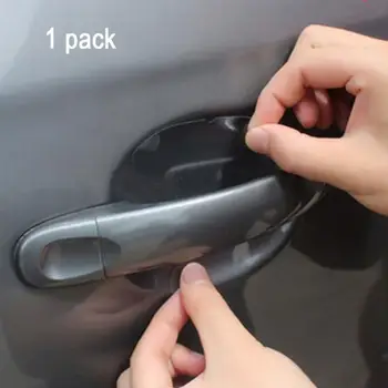 

New Fashion Transparent Car Door Protection Films Set Car Door Handle Membranes