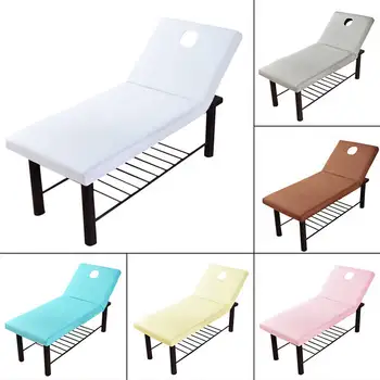 

Breathable Massage Table Sheet with Elastic Band Hole Salon Couch Bed Cover