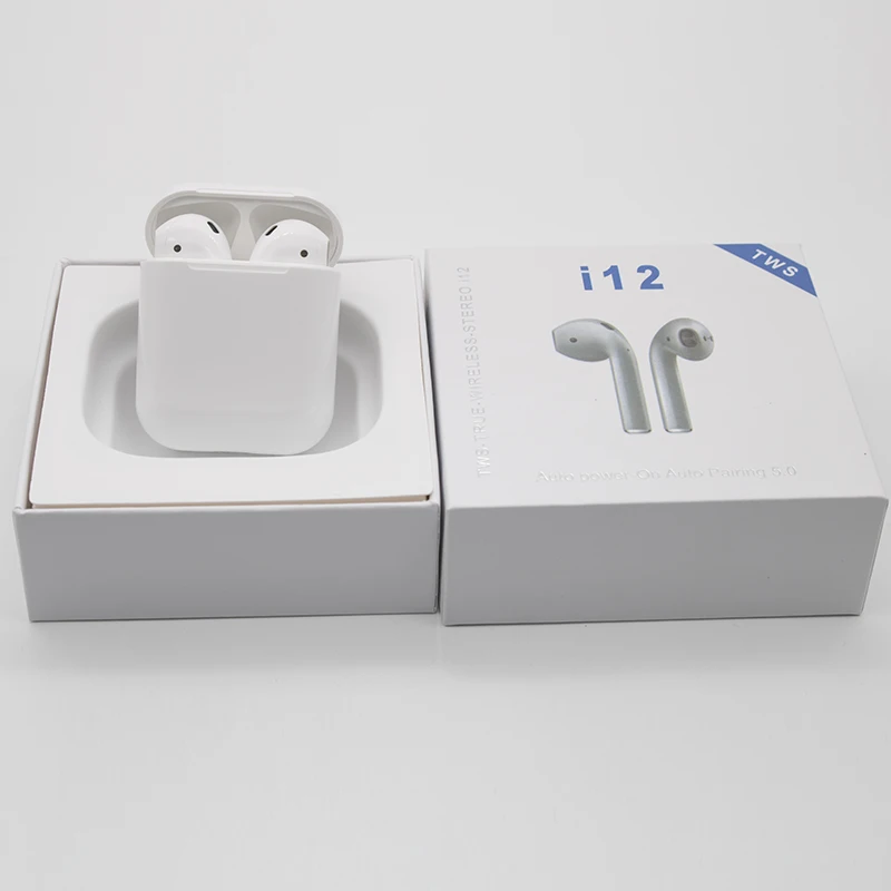 2019 New Original i12 TWS mini Wireless Bluetooth 5.0 bass earphone pk i10 i11 xy pods i16 i14 