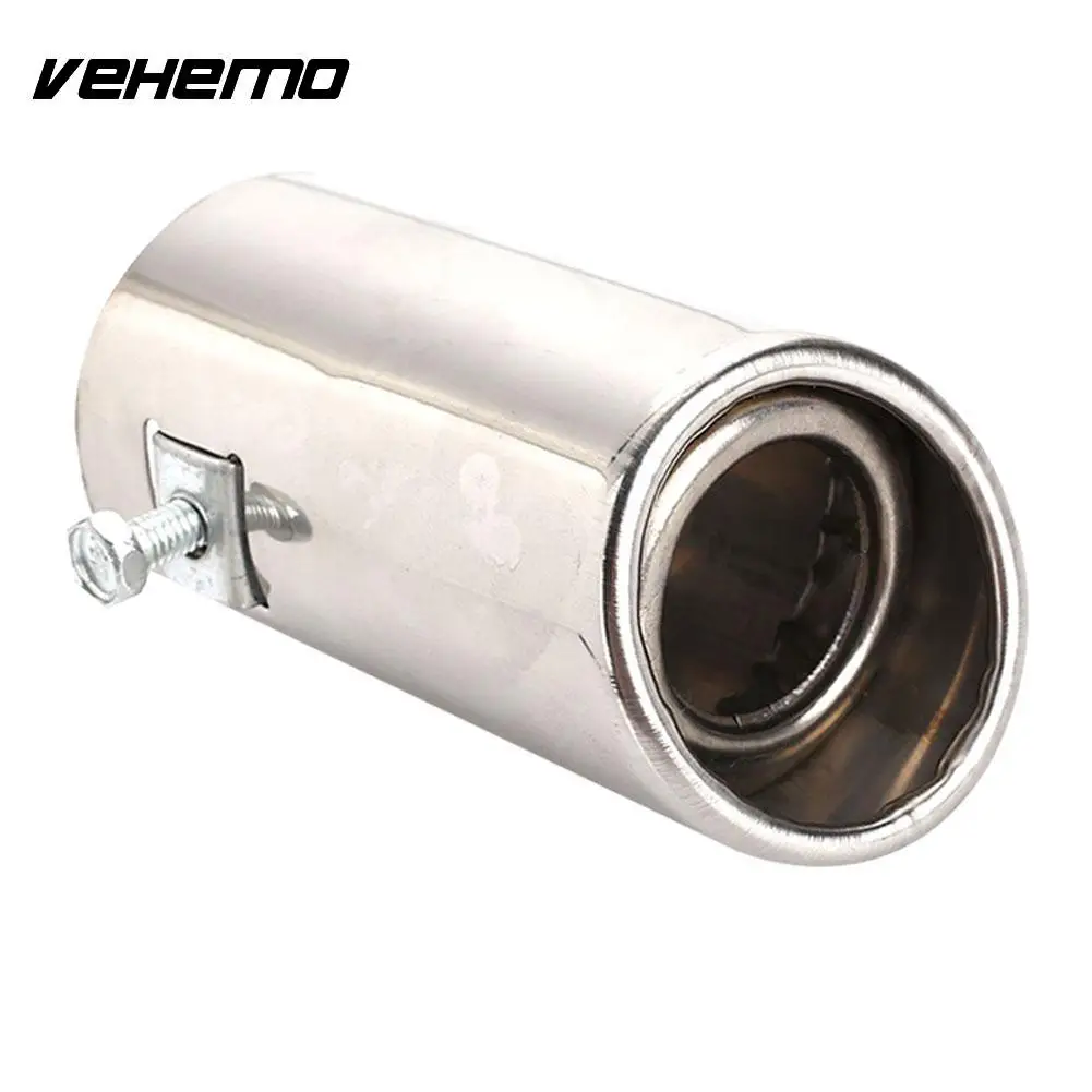 

Vehemo Diameter 51-51mm Car Tail Pipe Car Styling Exhaust Tail Stainless Steel Exhaust Muffler Tip Pipe Rear Vehicle