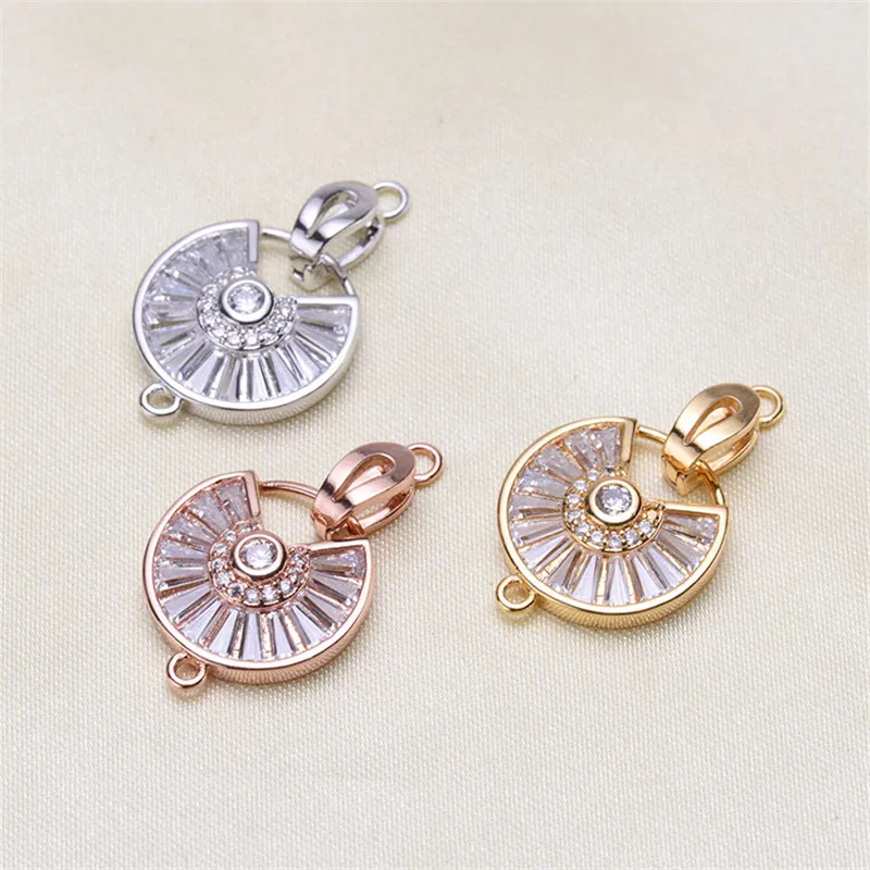 

Wholesale DIY Round Shape Jewelry Making Accessories Silver/Gold/Rose Gold Metal Connector Clasps Findings