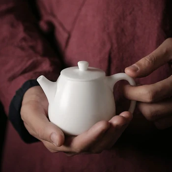 

TANGPIN Dehua ceramic teapot porcelain tea pot handmade household teapots chinese kung fu tea pots