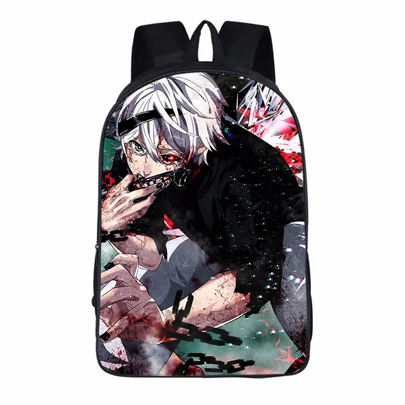 Anime Cartoon Tokyo Ghoul Kaneki Ken Shoulder Bags Preppy Style Cool