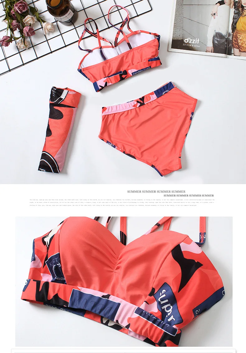 Бикини пуш-ап 2019 серфинговые купальники для женщин s Rashguard одежда для плавания костюм для серфинга Новый женский купальник сексуальный из