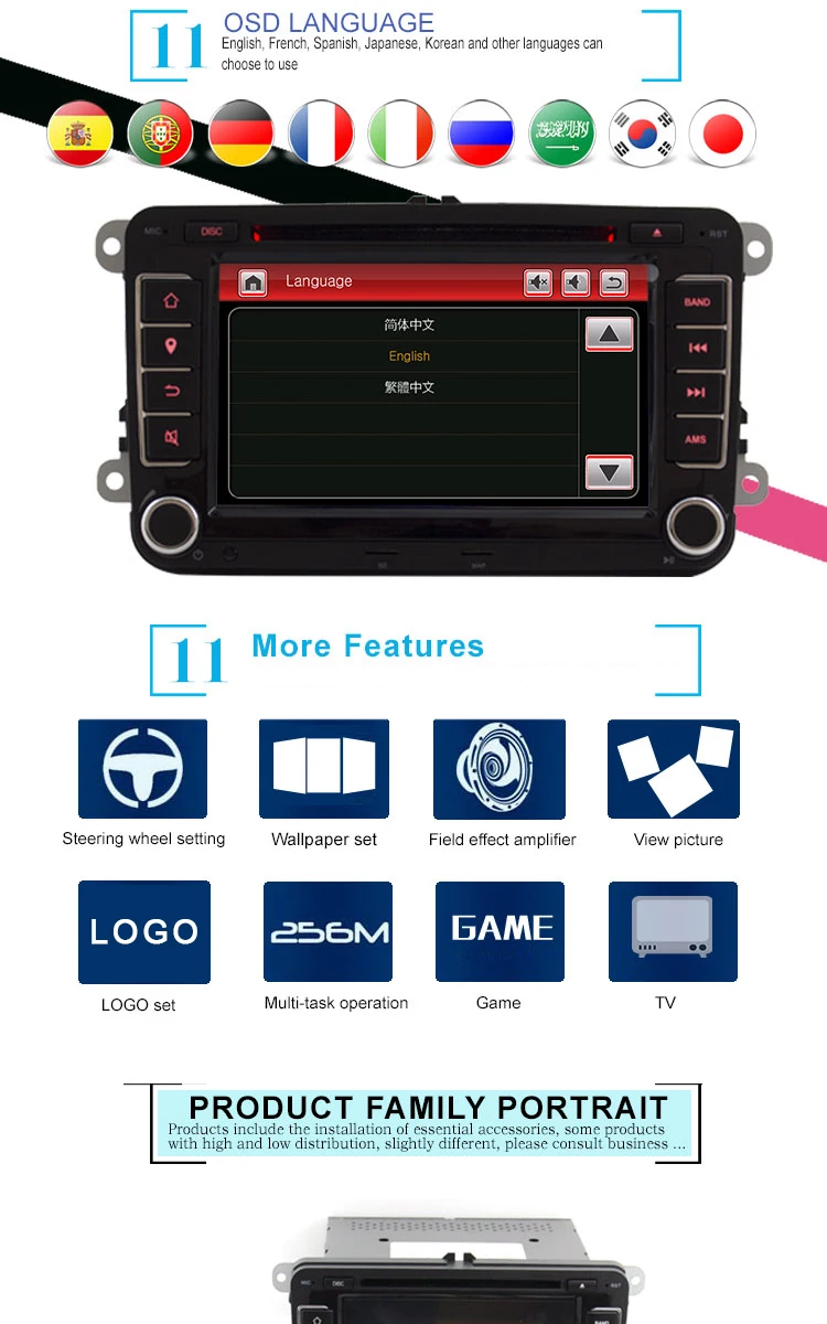 Clearance LJDA 2 Din 7 Inch Car DVD Player for VW Golf/6 Golf 5 Passat b7/cc/b6/SEAT leon/Tiguan/Skoda Octavia Multimedia GPS Radio Canbus 5 Clearance LJDA 2 Din 7 Inch Car DVD Player for VW Golf/6 Golf 5 Passat b7/cc/b6/SEAT leon/Tiguan/Skoda Octavia Multimedia GPS Radio Canbus 5