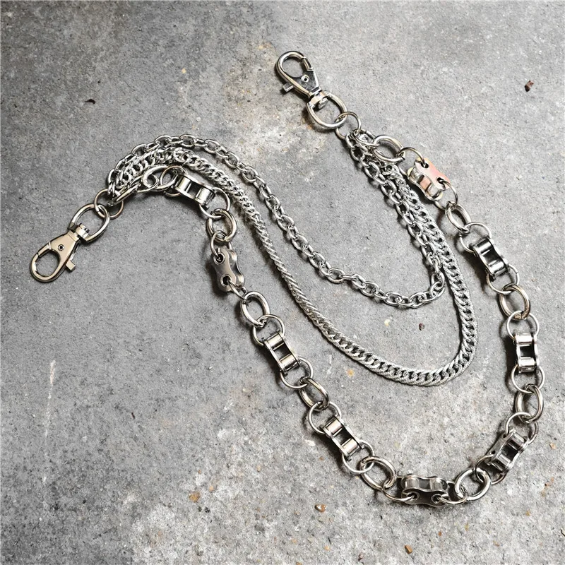 

HipHop Chian Men's Accessories Trouser Chains Punk Women Metal Cargo Chains Pants Jeans Chain Waist Chains Unisex Chatelaine