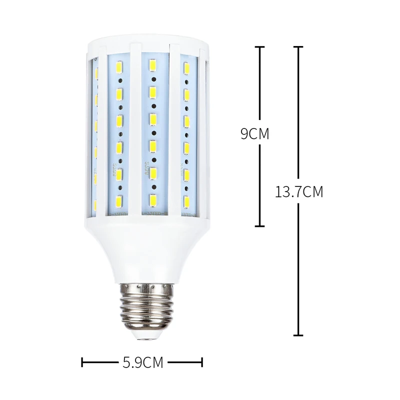 사진 스튜디오 Softox 전구 사진 5500K 3800K 20W LED 비디오 조명 옥수수 램프 전구, 일광 E27 소켓, 고품질 16 개