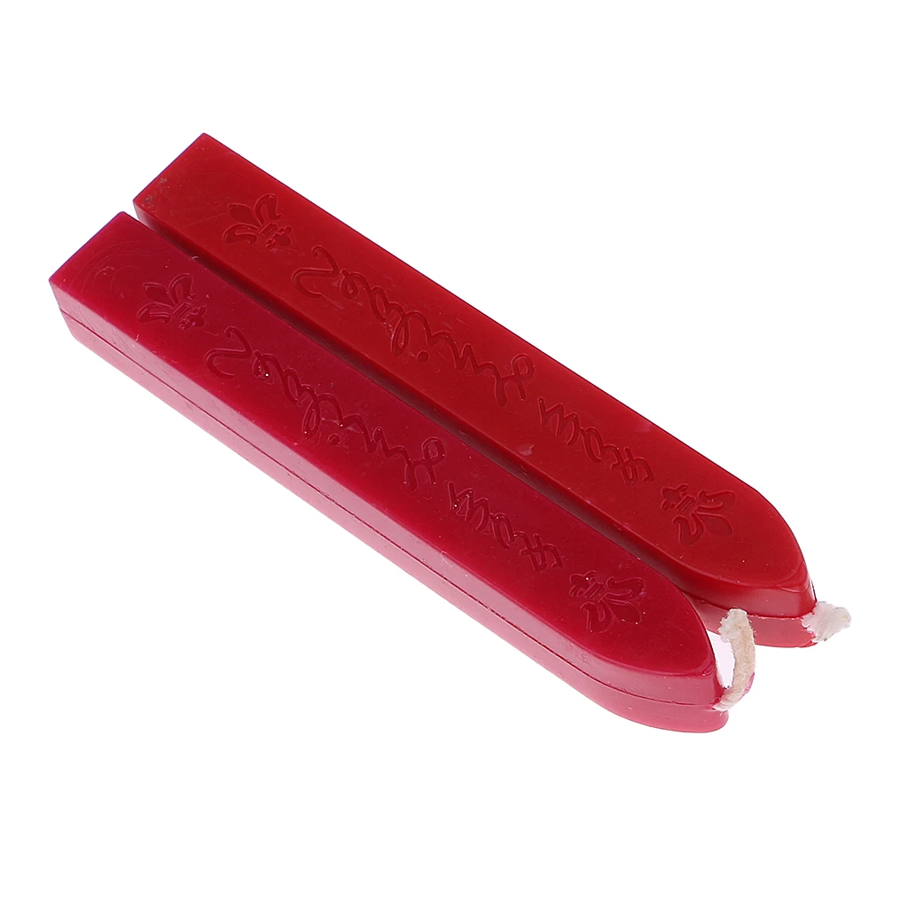 Wooden Handle Sealing Wax Coin Stamp Seal Pineapple+5 Wax Stick for Xmas Card