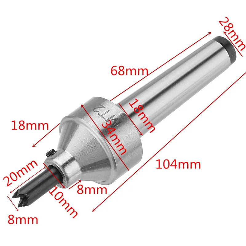 1 шт. 45 сталь MT2 Bodhi наперсток деревообрабатывающий токарный станок токарный инструмент Аксессуары Топ живой Топ Слива Топ 4 зуба Топ