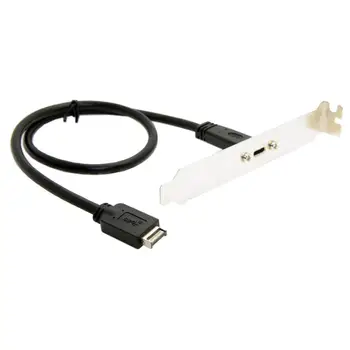 

USB 3.1 Front Panel Header to Type-C Female Extension Cable 40cm with Screw