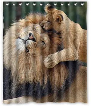

Standard-Store Custom Special Design Abstract Lion Shower Curtain 60" x 72"