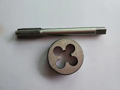 

1pc HSS M12 X 1mm Plug Left Tap and 1pc M12 X 1.0mm Left Die Threading Tool