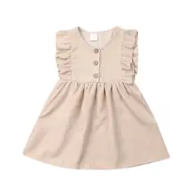 От 1 до 6 лет вельветовое платье без рукавов для маленьких девочек, повседневные праздничные платья принцессы для маленьких девочек, сарафан, одежда
