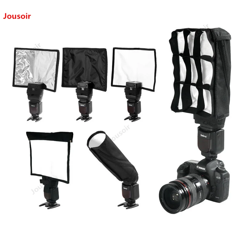  Multifunctional external portable flash reflector Folding machine top flash flexo hood beam light c