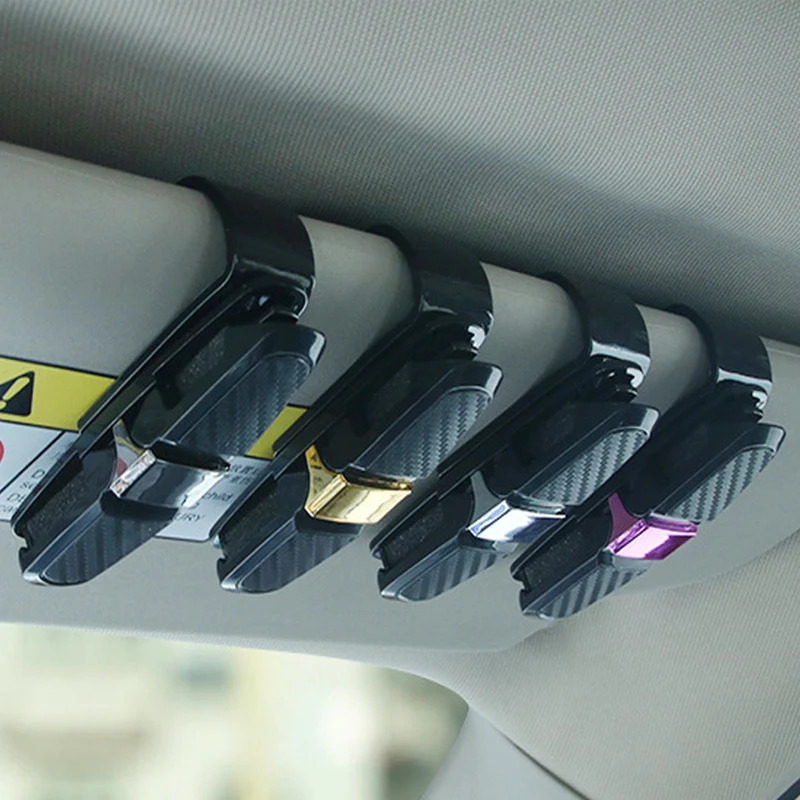 Переносная застежка Cip зажим для очков зажим для билетов, карточек ABS автомобильные чехлы для очков Черный Автомобильный солнцезащитный козырек держатель для солнцезащитных очков